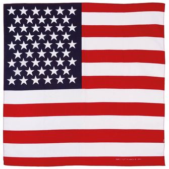 MFH Šála, vlajka USA, cca 55 x 55 cm, bavlna