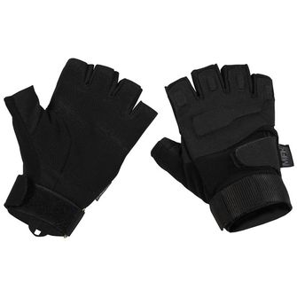 MFH Tactical rukavice bez prstů 1/2, černé