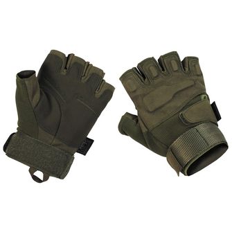 MFH Tactical rukavice bez prstů 1/2, olivové