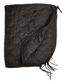 Mil-Tec deka vložka do ponča, černá 210 x 150 cm