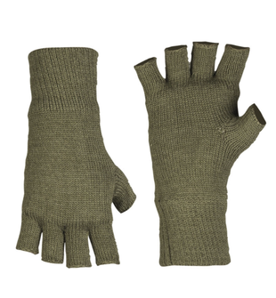 Mil-tec rukavice Thinsulate ™ pletené bez prstů, olivové