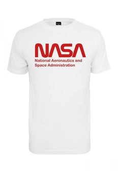 NASA pánské tričko Wormlogo, bílé