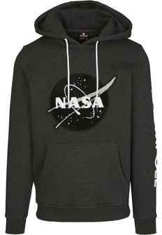 NASA Southpole Insignia Logo pánská mikina s kapucí, charcoal