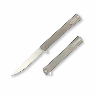 OCASO Zavírací nůž Solstice Titanium + Satin / Straight