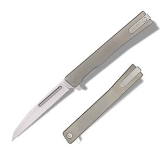 OCASO Zavírací nůž Solstice Titanium + Satin / Wharncliffe