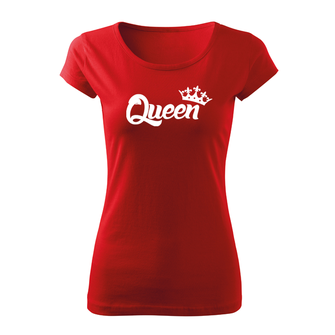 DRAGOWA dámské krátké tričko queen, červená 150g/m2
