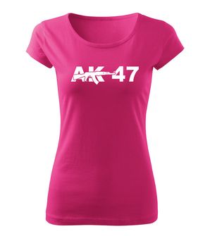DRAGOWA dámské tričko ak47, růžová  150g/m2