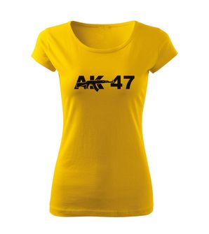 DRAGOWA dámské tričko ak47, žlutá  150g/m2