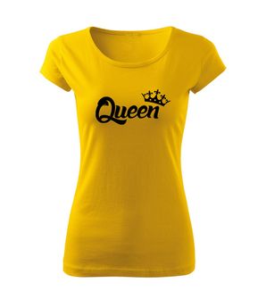 DRAGOWA dámské tričko queen, žlutá  150g/m2