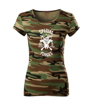DRAGOWA dámské tričko special forces, maskáčová 150g/m2
