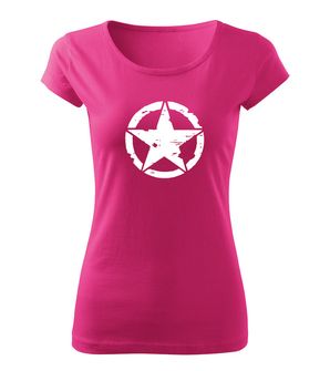 DRAGOWA dámské tričko star, růžová  150g/m2