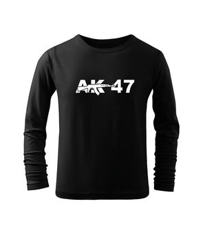 DRAGOWA Dětské dlhé tričko AK47, černá