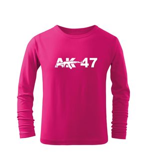 DRAGOWA Dětské dlhé tričko AK47, růžová