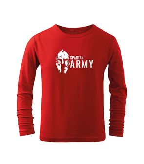 DRAGOWA Dětské dlhé tričko Spartan army, červená