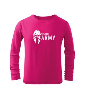 DRAGOWA Dětské dlhé tričko Spartan army, růžová