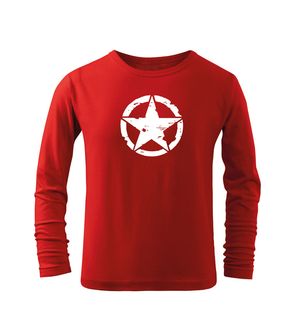 DRAGOWA Dětské dlhé tričko Star, červená