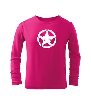 DRAGOWA Dětské dlhé tričko Star, růžová