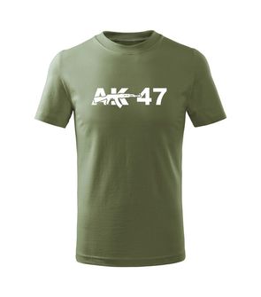 DRAGOWA Dětské krátké tričko AK47, olivová