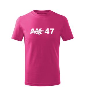 DRAGOWA Dětské krátké tričko AK47, růžová