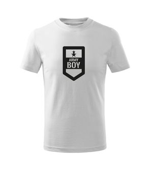 DRAGOWA Dětské krátké tričko Army boy, bílá