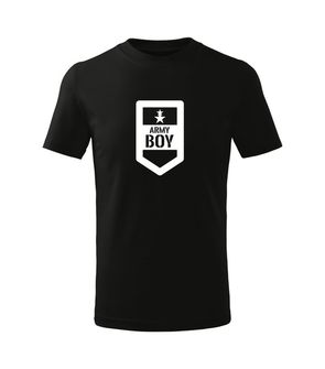 DRAGOWA Dětské krátké tričko Army boy, černá