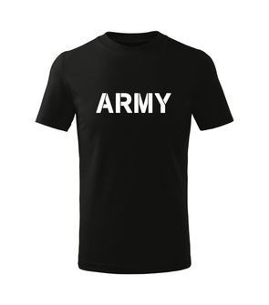 DRAGOWA Dětské krátké tričko Army, černá