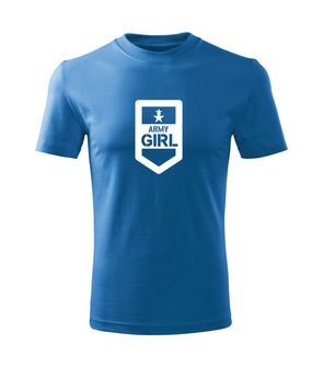 DRAGOWA Dětské krátké tričkoArmy girl, modrá
