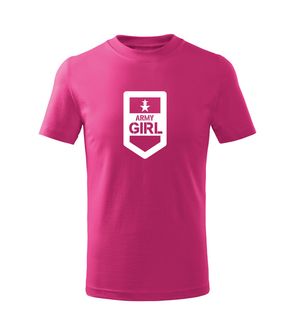 DRAGOWA Dětské krátké tričko Army girl, růžová