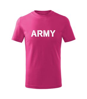 DRAGOWA Dětské krátké tričko Army, růžová