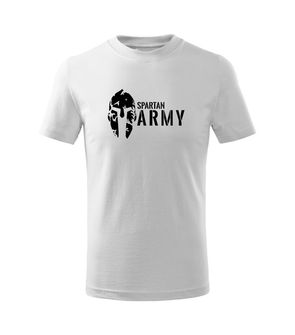 DRAGOWA Dětské krátké tričko Spartan army, bílá
