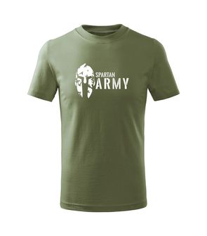 DRAGOWA Dětské krátké tričko Spartan army,, olivová