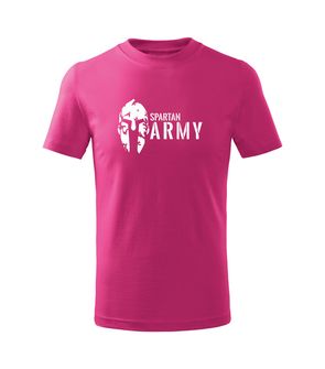DRAGOWA Dětské krátké tričko Spartan army, růžová