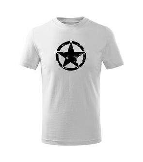DRAGOWA Dětské krátké tričko Star, bílá