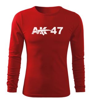DRAGOWA Fit-T tričko s dlouhým rukávem ak47, červená 160g / m2