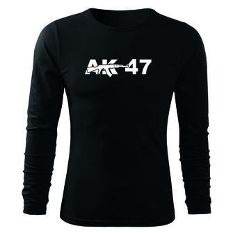 DRAGOWA Fit-T tričko s dlouhým rukávem ak47, černá 160g / m2