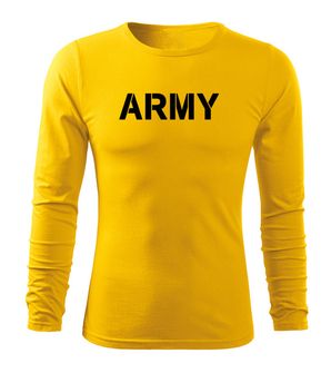 DRAGOWA Fit-T tričko s dlouhým rukávem army, 160g / m2