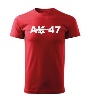 DRAGOWA krátké tričko ak47, červená 160g/m2