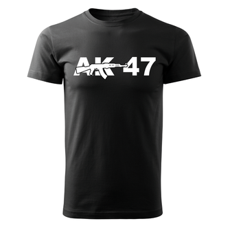 DRAGOWA krátké tričko ak47, černá 160g/m2