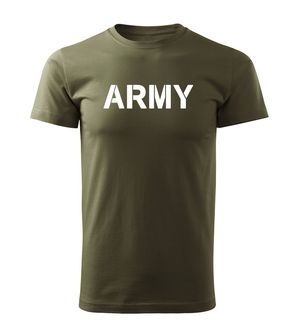 DRAGOWA krátké tričko Army, olivová160g/m2