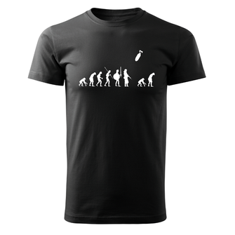 DRAGOWA krátké tričko evoluce, černá 160g/m2
