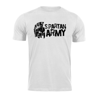 DRAGOWA krátké tričko spartan army Aristón, bílá 160g/m2