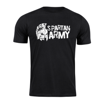 DRAGOWA krátké tričko spartan army Aristón, černá 160g/m2