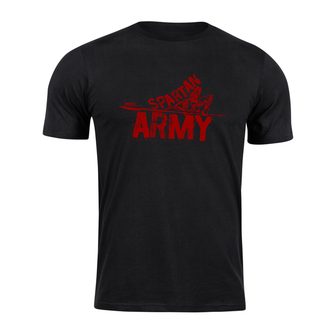 DRAGOWA krátké tričko spartan army RedNabis, černá 160g/m2