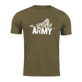 DRAGOWA krátké tričko spartan army Nabis, olivová 160g/m2