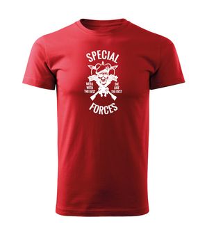 DRAGOWA krátké tričko special forces, červená 160g/m2