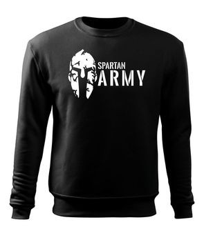 DRAGOWA pánská mikina spartan army, černá 300g / m2