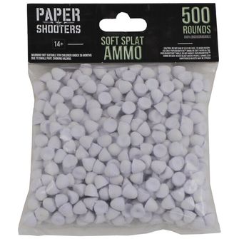 PAPER SHOOTERS Papírové náboje pro střelce, 500 kusů