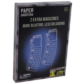 PAPER SHOOTERS Sada skládacích pistolí Paper Shooters Magazine Zombie, 2 balení