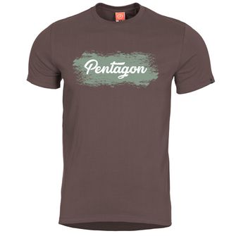 Pentagon Grunge tričko, hnědá