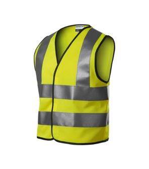 Rimeck HV Bright dětská reflexní bezpečnostní vesta, fluorescenční žlutá